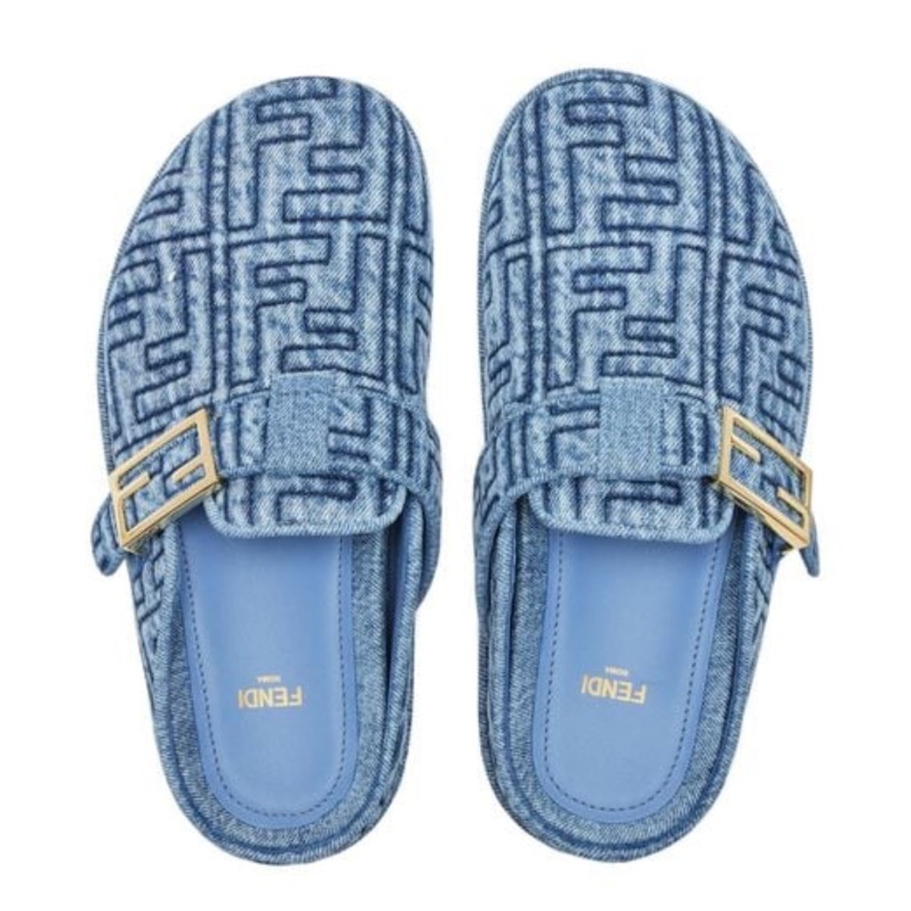 Fendi Denim Mules - Picture 3 of 13